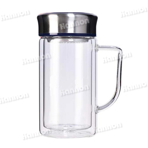 帶手柄辦公玻璃杯（380ml）HN-1501-380